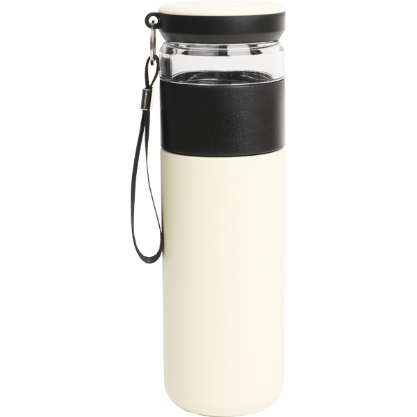 3760-S Demlikli Termos 450 ml-Beyaz