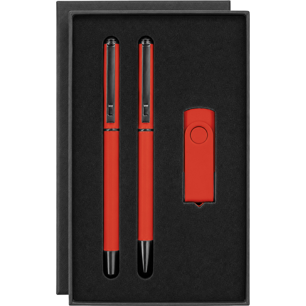 9220-32GB-S USB Kalem Set 32 GB-Kırmızı