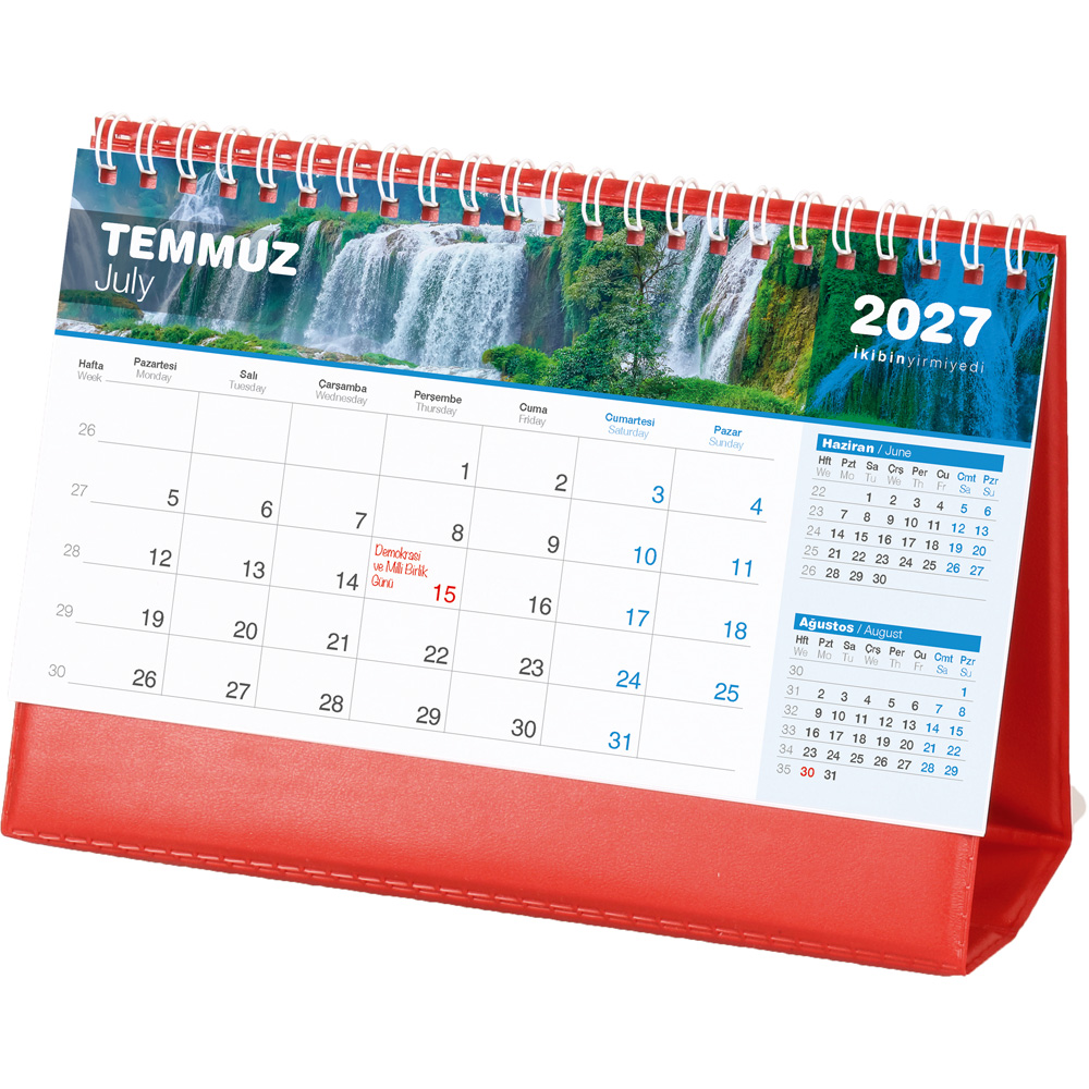 AMT-04-BK Şelale Masa Takvimi 20 x 14 x 7 cm