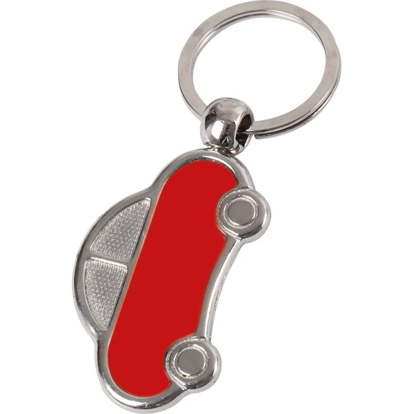 AN-3070-MTL Çift Yönlü Anahtarlık 3 x 8,5 cm-Kırmızı