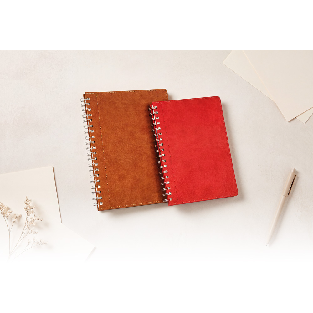Bağcılar-17x24-TRK Spiralli Tarihsiz Defter 17 x 24 cm-Kırmızı