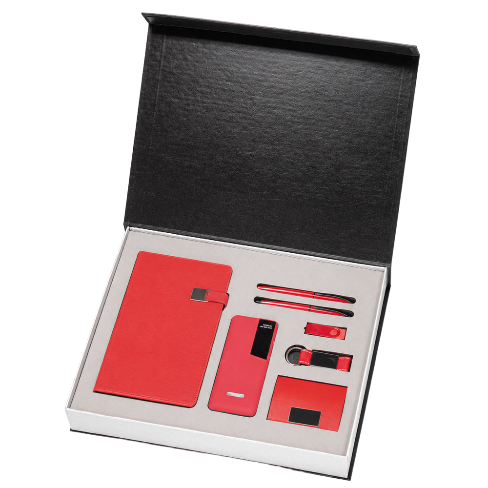 Bodrum-FM Hediyelik Set 38 x 28 x 5,5 cm-Kırmızı