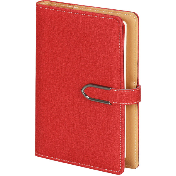 Burgaz-FM Kılıflı Defter 14,5 x 23 cm-Kırmızı