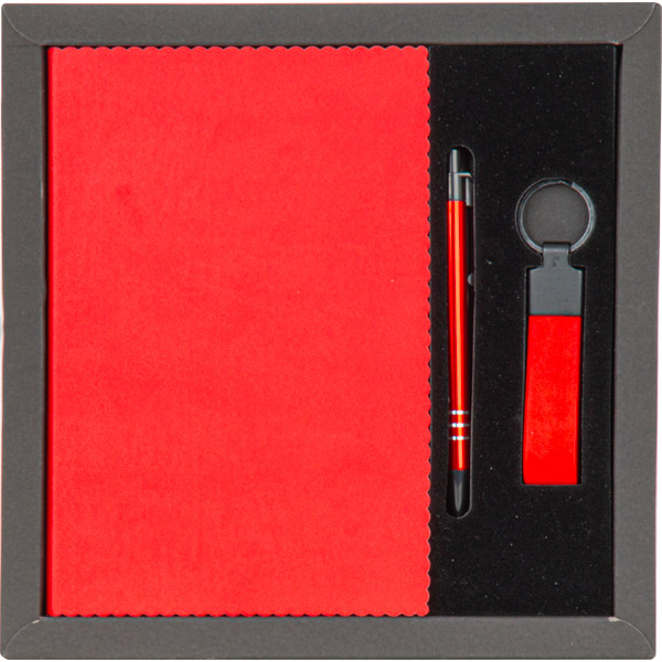 Çekmeköy-S Hediyelik Set 24,5 x 24,5 x 1,6 cm-Kırmızı