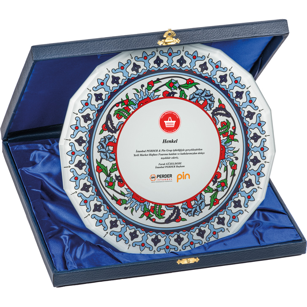 EKT-450 Kutulu Kristal Plaket 25 x 25 cm