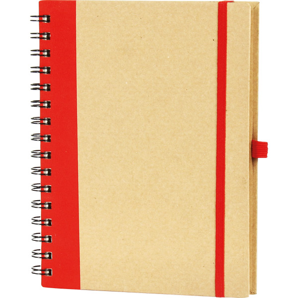 GD-020-YSL Spiralli Not Defteri 16 x 21,5 cm-Kırmızı