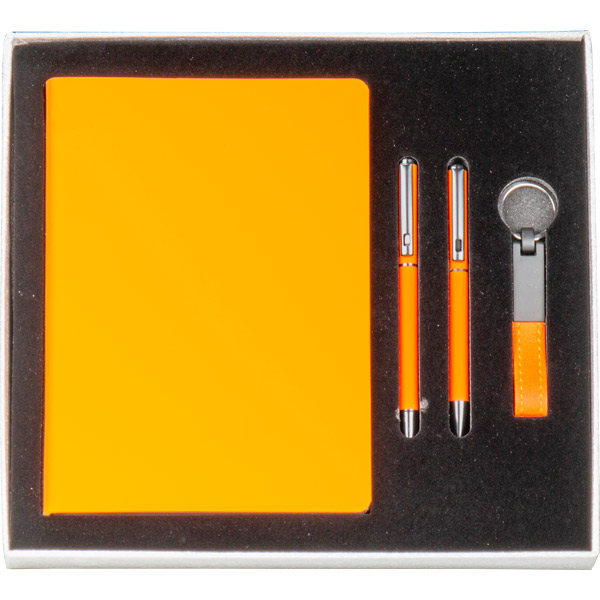 İnegöl-S Hediyelik Set 28 x 26 x 3,5 cm-Turuncu