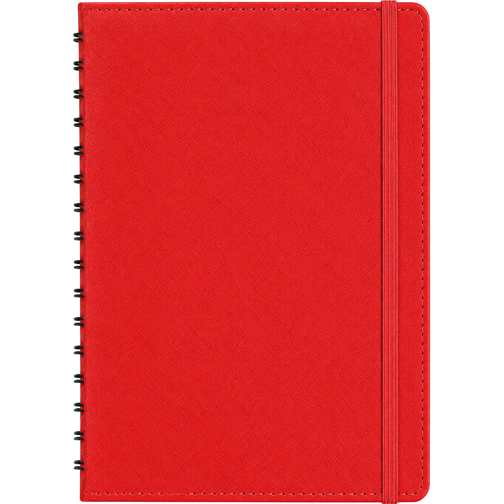 KP-40-TRK Gizli Spiralli Ajanda Kapağı 17,5 x 24 cm-Kırmızı
