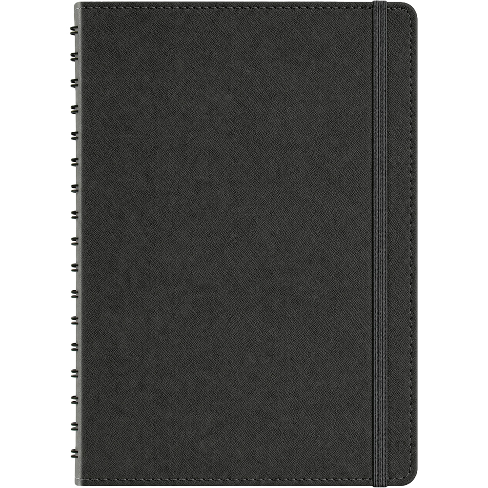 KP-40-TRK Gizli Spiralli Ajanda Kapağı 17,5 x 24 cm-Siyah