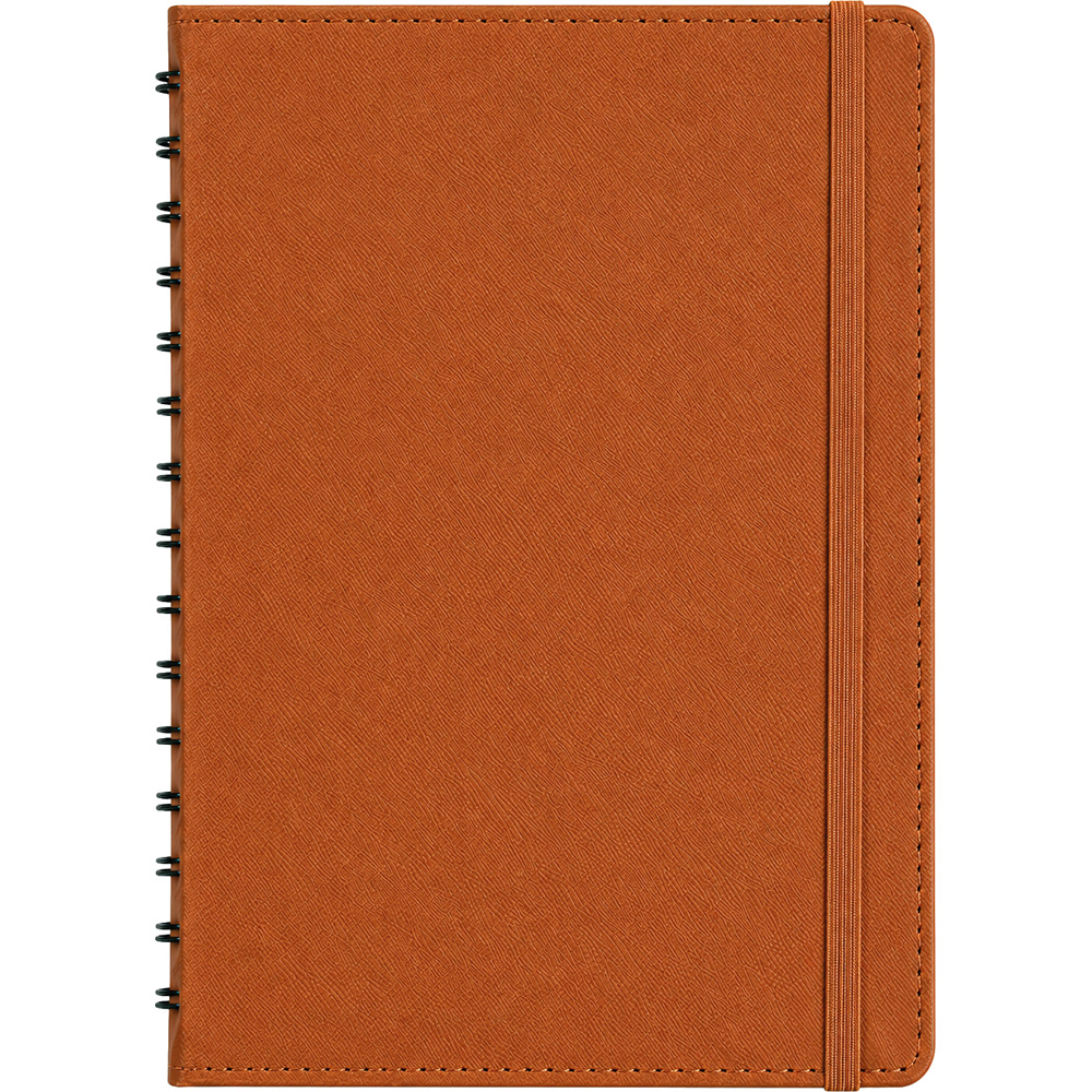 KP-40-TRK Gizli Spiralli Ajanda Kapağı 17,5 x 24 cm-Taba