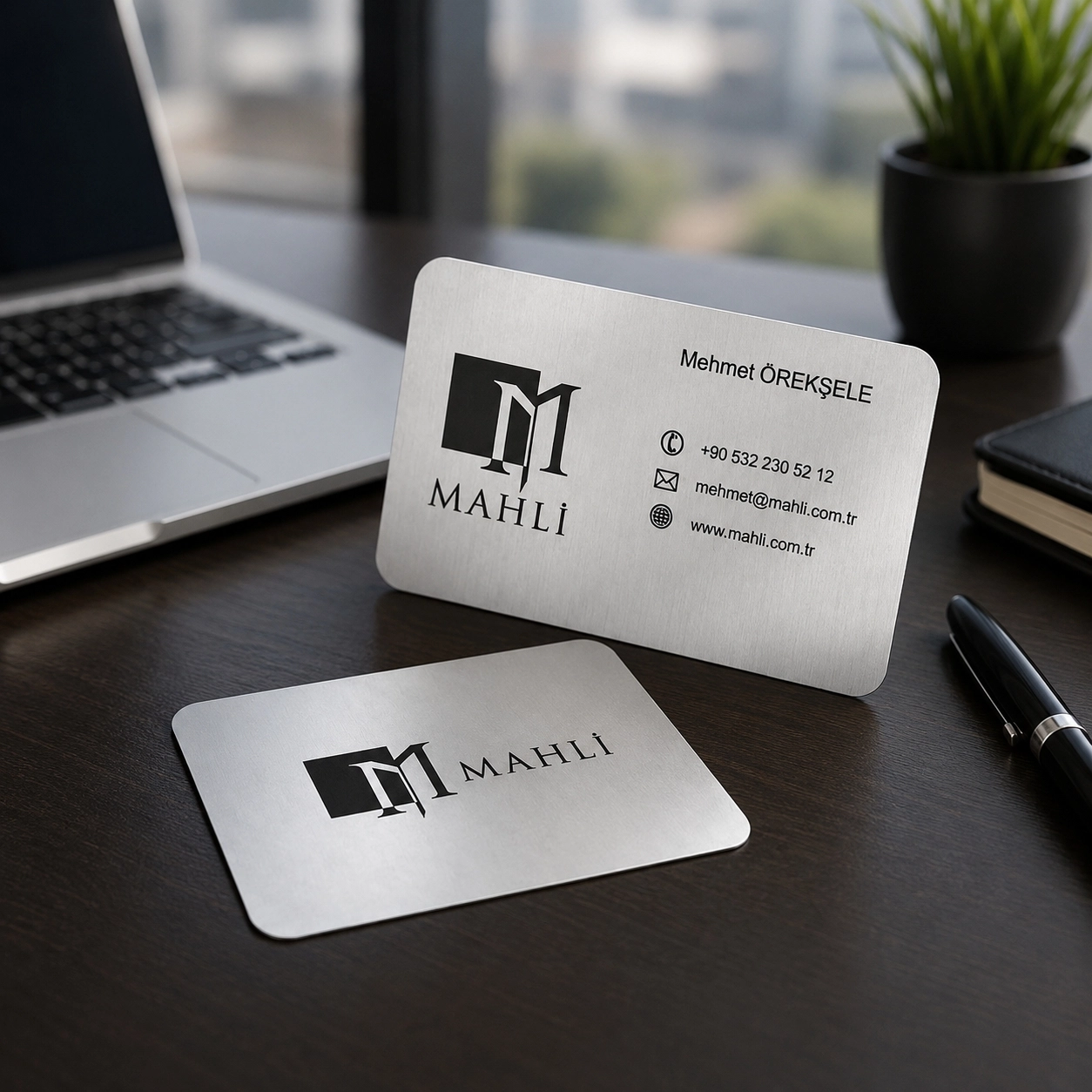 Gümüş Metal Kartvizit