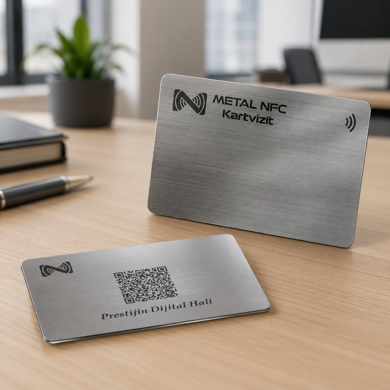 Gümüş Metal NFC Kartvizit