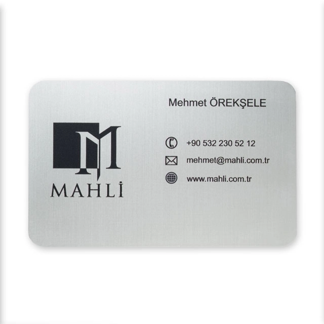 Gümüş Metal Kartvizit