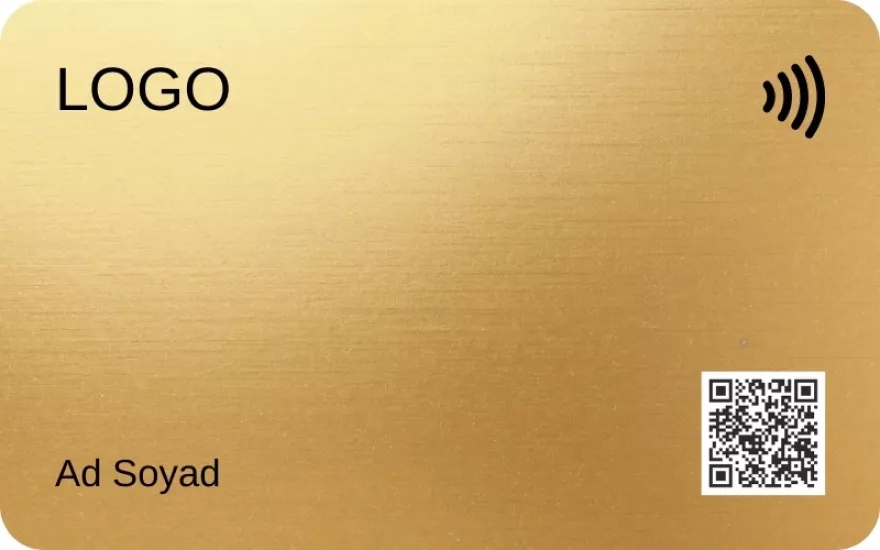 Gold Metal NFC Kartvizit