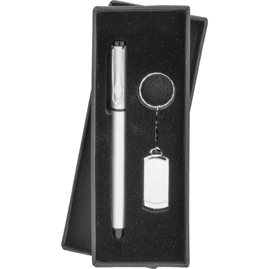 8210-16GB Metal USB Bellek ve Kalem Seti 16 GB