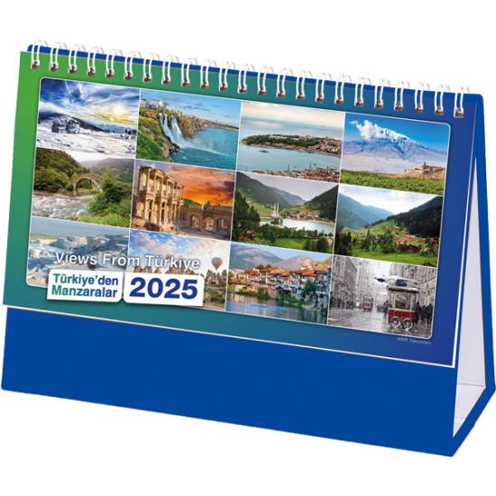 AMT-01-TL Manzaralar Masa Takvimi 20 x 14 cm