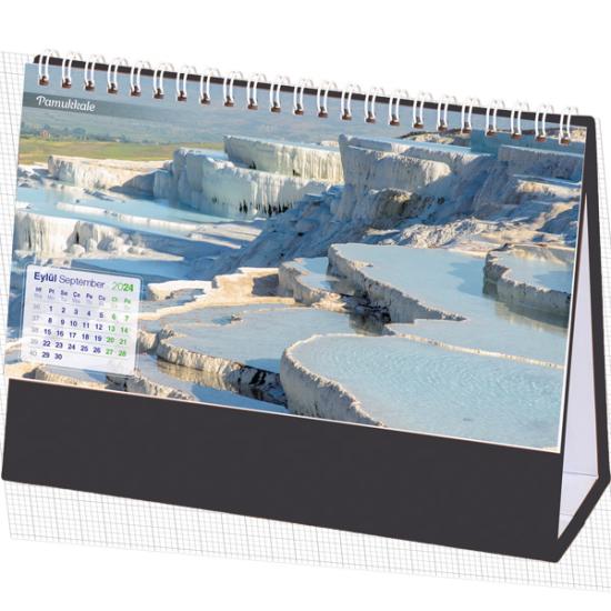 AMT-01-TS Manzaralar Masa Takvimi 20 x 14 cm