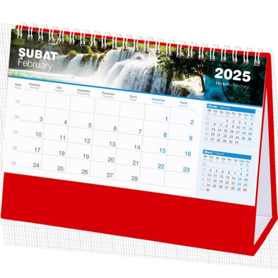 AMT-04-TK Şelale Masa Takvimi 20 x 14 cm