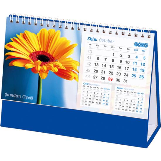 AMT-05-TL Çiçekler Masa Takvimi 20 x 11 cm