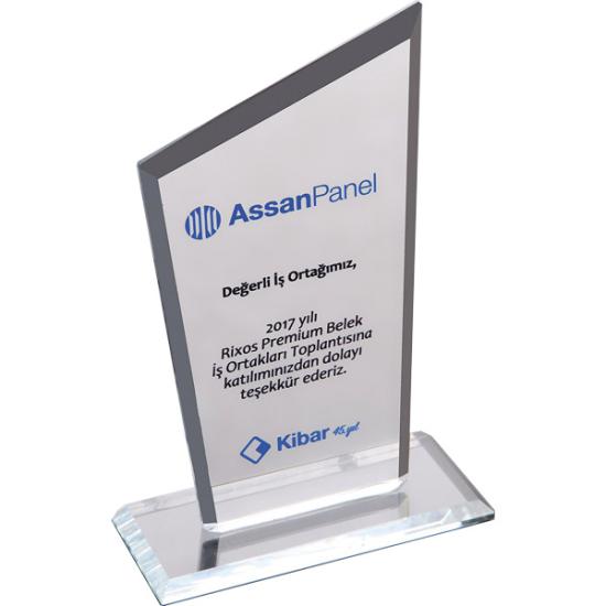 EKT-310-ŞF Kristal Plaket 12 x 19 cm