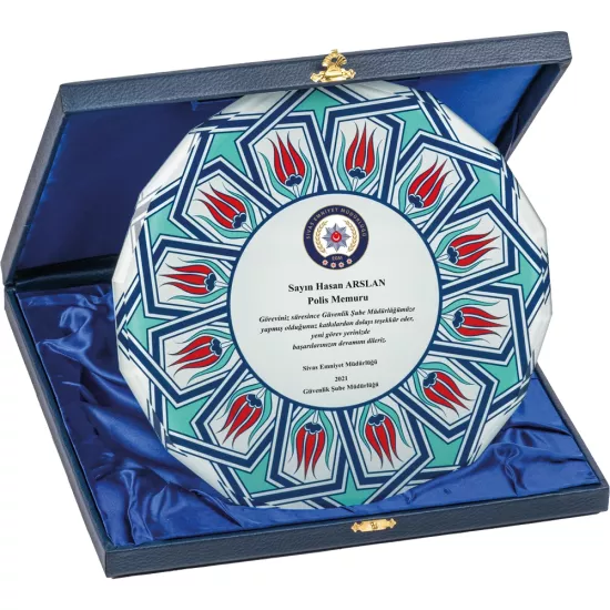 EKT-430 Kutulu Kristal Plaket 25 x 25 cm