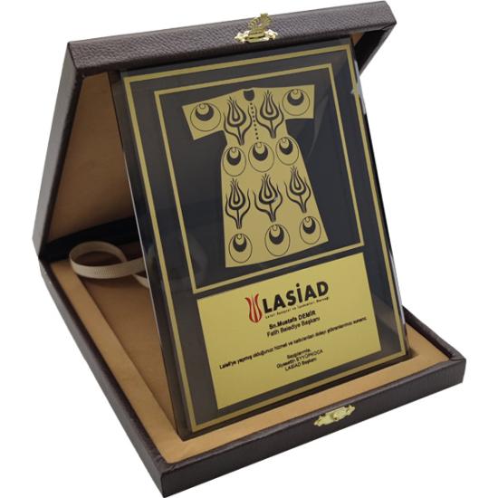 EKT-600 Kutulu Kristal Plaket 15 x 20 cm