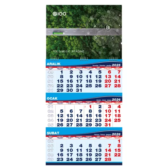 GMC-05 Orta Boy Gemici Takvim 31 x 65,5 cm