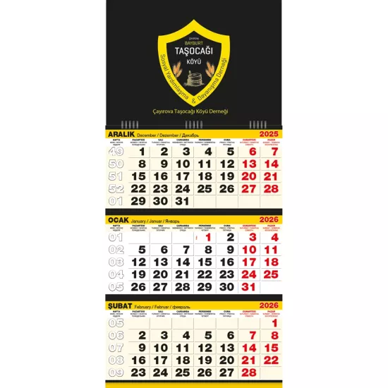 GMC-07 Büyük Boy Gemici Takvim 33 x 73 cm