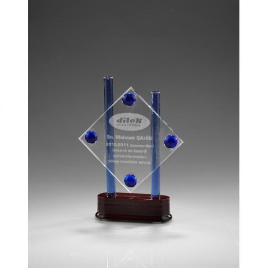 GS-90-B Kristal Plaket 8 x 16 cm