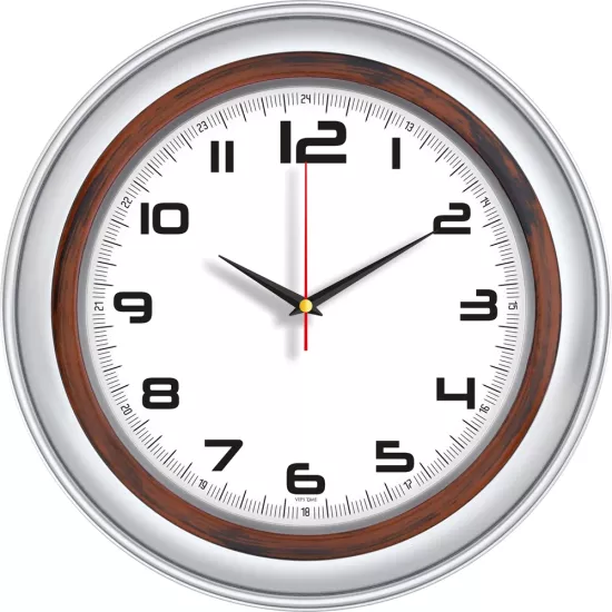 V30-509-G Plastik Duvar Saati Ø 40 cm