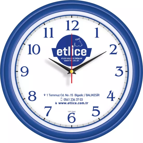 V30-522-L Plastik Duvar Saati Ø 34 cm