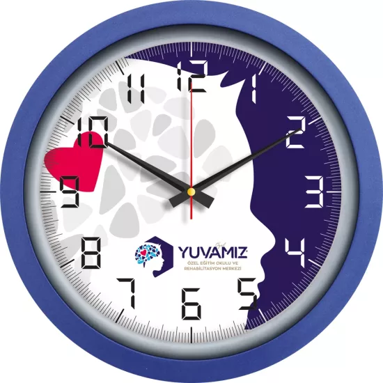 V30-546-L Plastik Duvar Saati Ø 40 cm