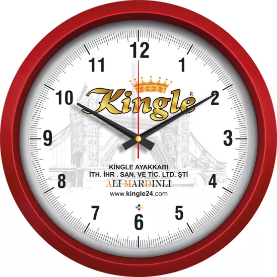 V30-551-K Plastik Duvar Saati Ø 40 cm