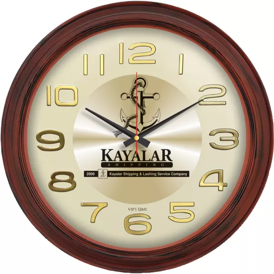 V30-604-AH Plastik Duvar Saati Ø 46 cm