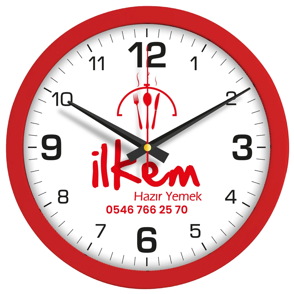 V30-333-K Plastik Duvar Saati Ø 30 cm