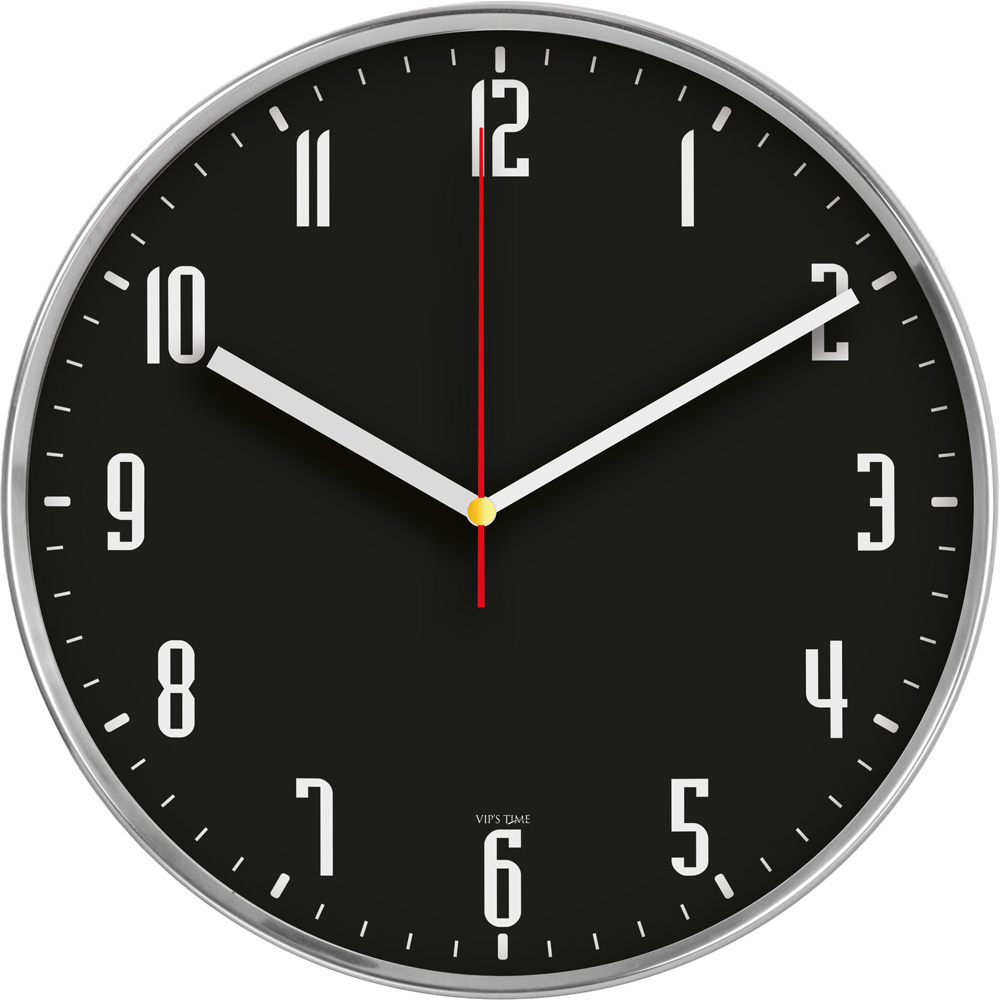 V30-930 Paslanmaz Metal Duvar Saati Ø 30 cm