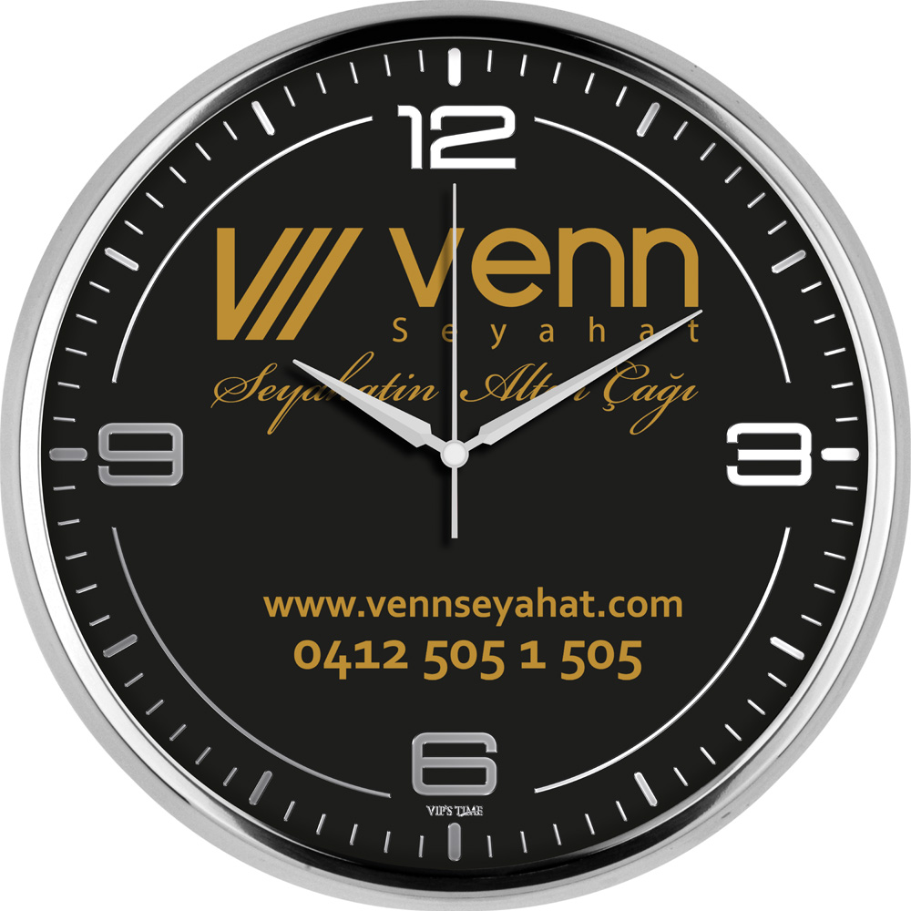 V30-950-GV Metal Duvar Saati Ø 31 cm